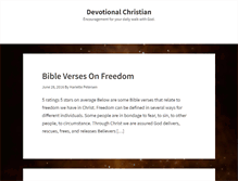 Tablet Screenshot of devotionalchristian.com